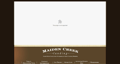 Desktop Screenshot of maidencreekga.com